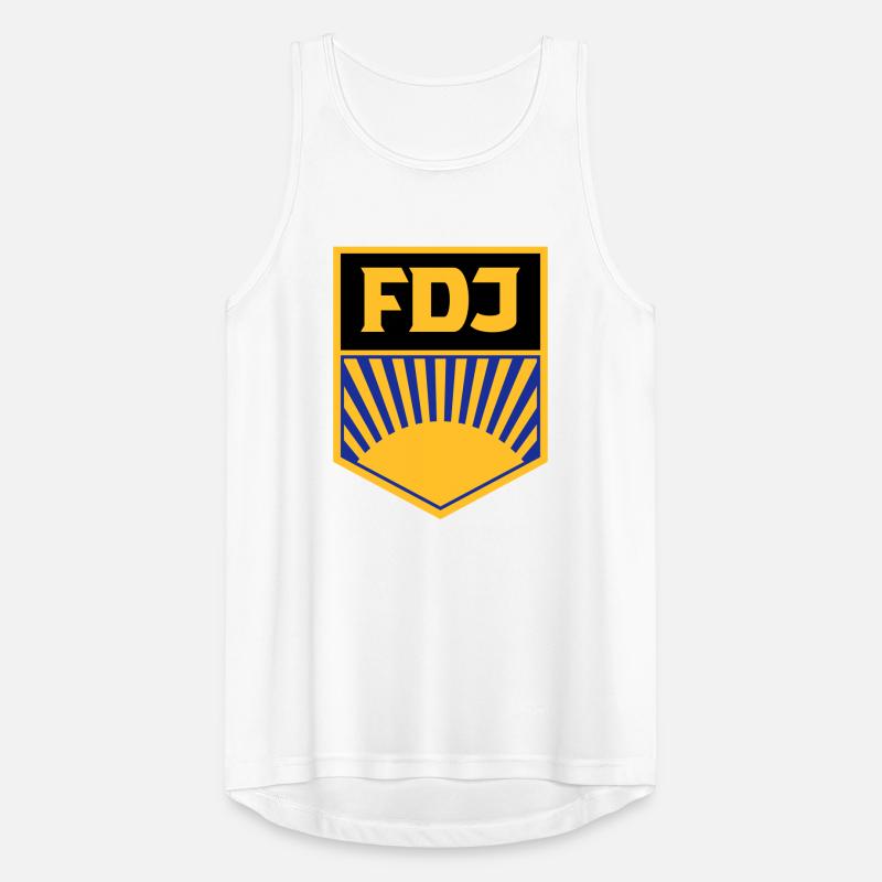 FDJ - Freie Deutsche Jugend (eckig, dreifarbig) Männer Tank Top atmungsaktiv