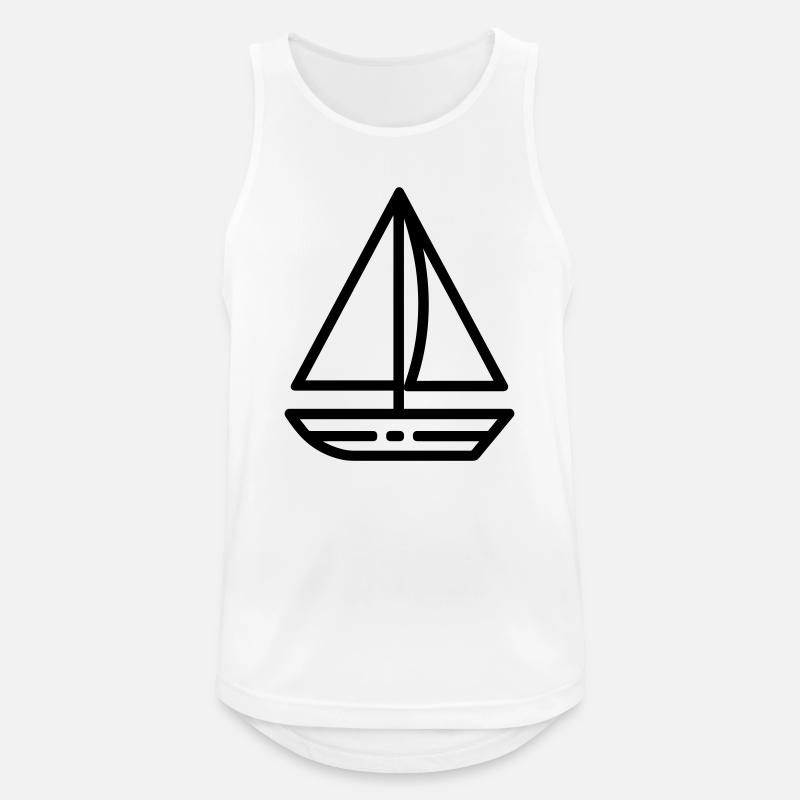 sailing ship - Men's Breathable Tank Top - white