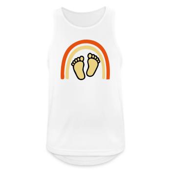 Baby Feet Rainbow Bohême - Débardeur respirant Homme - blanc - Devant - Nick (188cm)