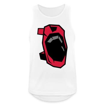 Motorcycle Knee Protector Protector - Men's Breathable Tank Top - white - Front - Nick (188cm)