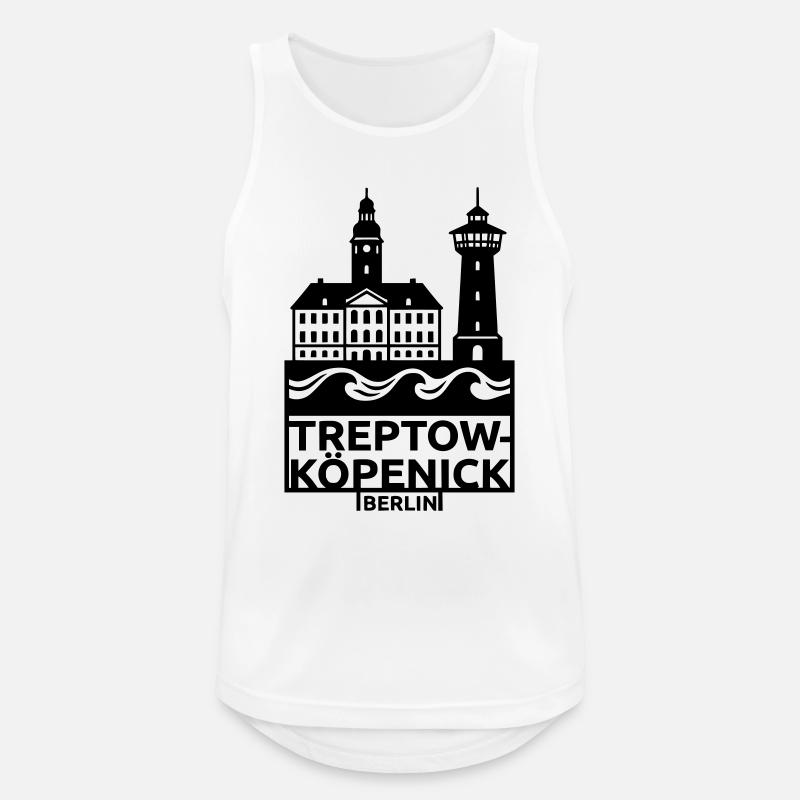 treptow köpenick silhouette berlin - Männer Tank Top atmungsaktiv - Weiß