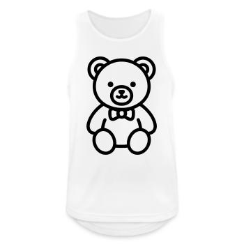 bear cub - Men's Breathable Tank Top - white - Front - Nick (188cm)