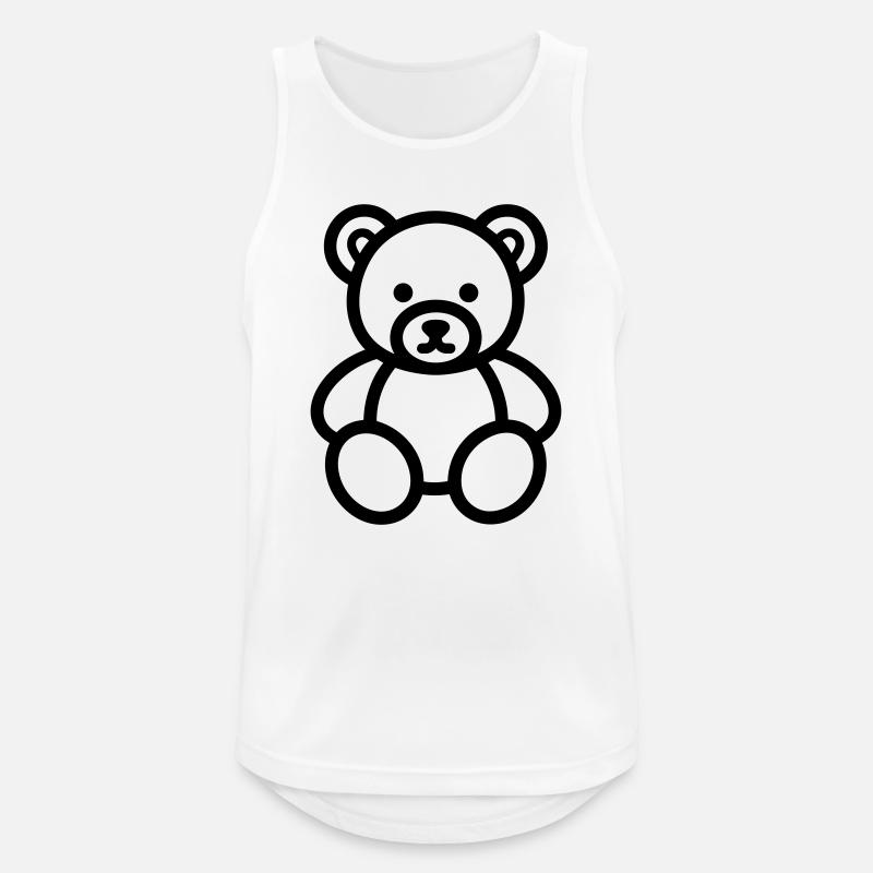 bear cub - Men's Breathable Tank Top - white