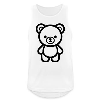 bear cub - Men's Breathable Tank Top - white - Front - Nick (188cm)