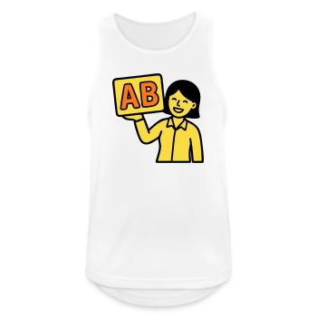 Teacher Elementary School ABC Vector - Men's Breathable Tank Top - white - Front - Nick (188cm)