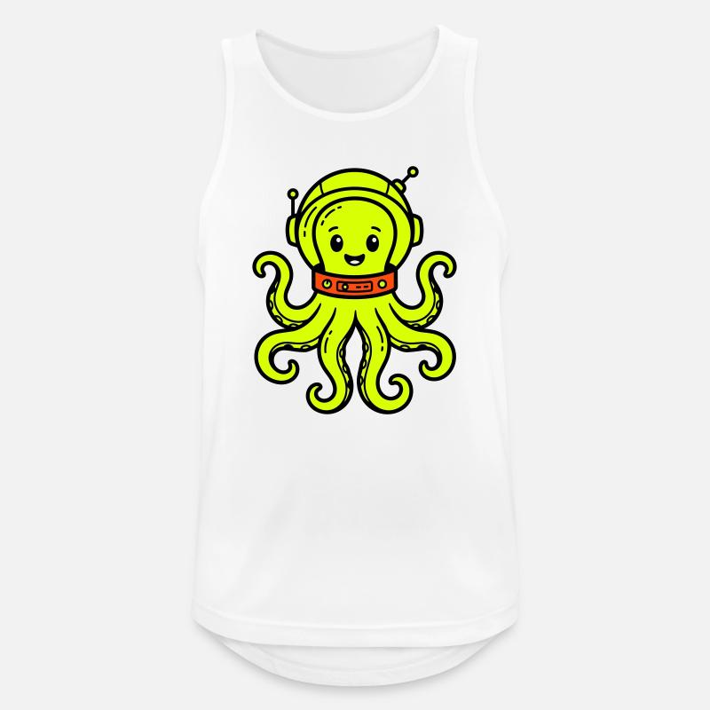 cute alien - Men's Breathable Tank Top - white