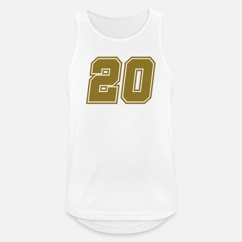 20 - Men's Breathable Tank Top - white