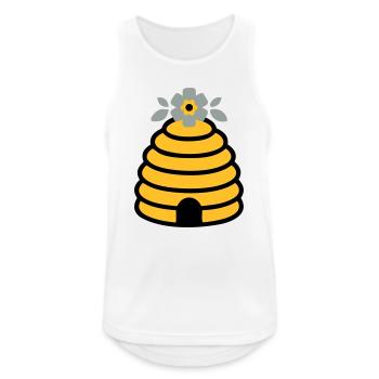 Beehive Beekeeping Bees Cottagecore Nature Conservation - Men's Breathable Tank Top - white - Front - Nick (188cm)