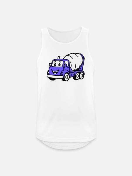 Bauwagen-Kids - Männer Tank Top atmungsaktiv - Weiß
