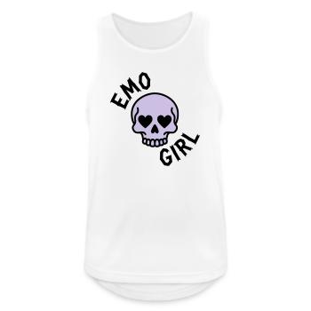 Fille emo - Débardeur respirant Homme - blanc - Devant - Nick (188cm)
