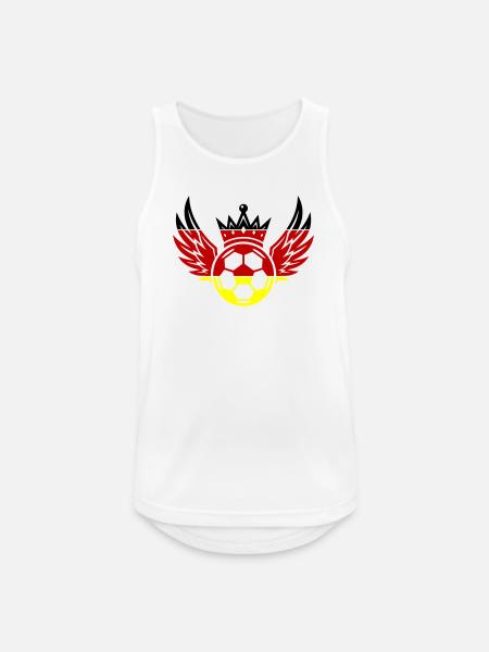 Football Germany Krone - Men's Breathable Tank Top - white