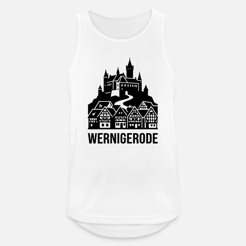 Wernigerode Harz - Männer Tank Top atmungsaktiv - Weiß