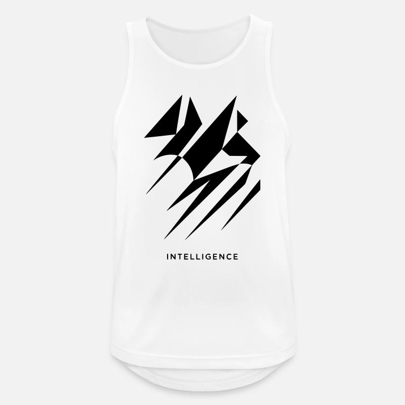 Intelligence Style - Men's Breathable Tank Top - white