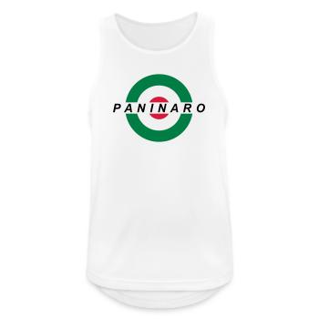 Paninaro - Männer Tank Top atmungsaktiv - Weiß - Vorne - Nick (188cm)