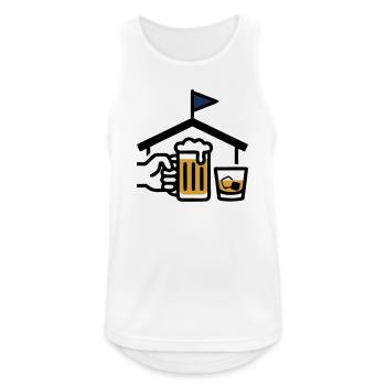 Hole 19 Clubhouse Beer Golf Club Men's Excursion - Men's Breathable Tank Top - white - Front - Nick (188cm)