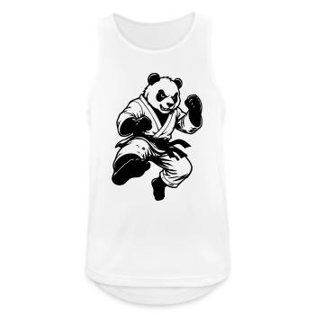 Panda Kung-Fu - Débardeur respirant Homme - blanc - Devant - Nick (188cm)