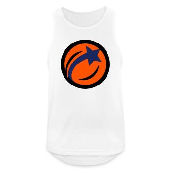 Tischtennisball Stern Tischtennis Vereinslogo - Männer Tank Top atmungsaktiv - Weiß - Vorne - Nick (188cm)