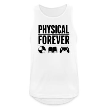 Physical Forever | Retro Gaming & Physische Gamer - Männer Tank Top atmungsaktiv - Weiß - Vorne - Nick (188cm)