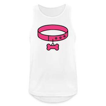 Dog Collar Bone Puppy Dog Mom - Men's Breathable Tank Top - white - Front - Nick (188cm)