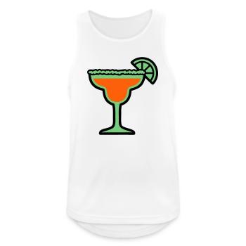 Cocktail Glass Summer Drink Girls' Vacation Bachelor Party - Men's Breathable Tank Top - white - Front - Nick (188cm)