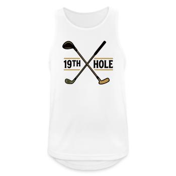 Hole 19 Golf Clubs Men's Excursion Golf Club - Men's Breathable Tank Top - white - Front - Nick (188cm)