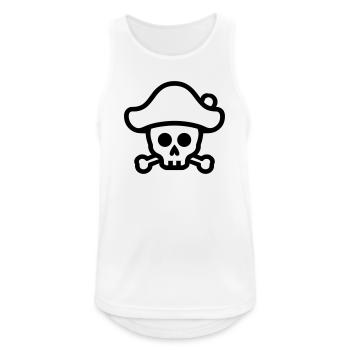 Skull - Men's Breathable Tank Top - white - Front - Nick (188cm)