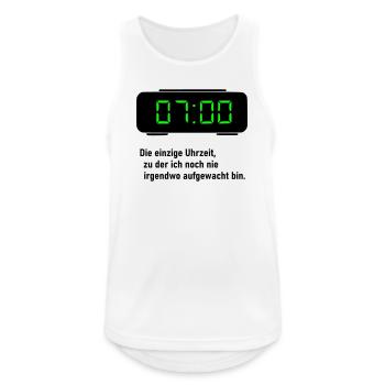 Die einzige Uhrzeit - Männer Tank Top atmungsaktiv - Weiß - Vorne - Nick (188cm)