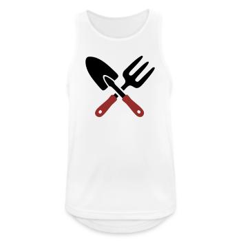 Garden Tool Shovel Icon - Men's Breathable Tank Top - white - Front - Nick (188cm)