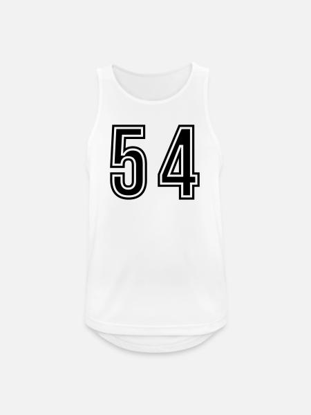 54 Number Symbol - Men's Breathable Tank Top - white