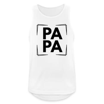 Papa - Débardeur respirant Homme - blanc - Devant - Nick (188cm)