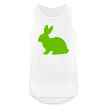 Bright Bunny Silhouette - Men's Breathable Tank Top - white - Front - Nick (188cm)
