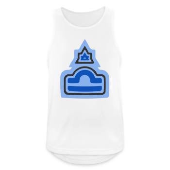 Zodiac Stammes-Waage und Luft - Männer Tank Top atmungsaktiv - Weiß - Vorne - Nick (188cm)
