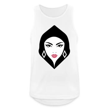 BW Woman Geometrische Schönheit, die Aufmerksamkeit erregt - Männer Tank Top atmungsaktiv - Weiß - Vorne - Nick (188cm)
