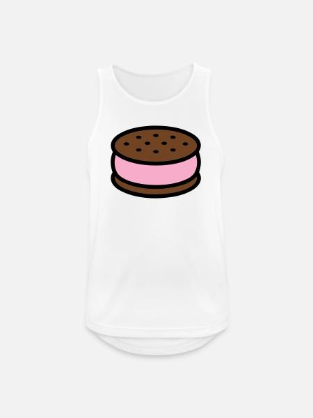 Eissandwich Keks Grafik - Men's Breathable Tank Top - white