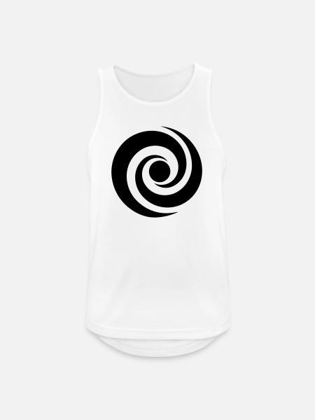 Japanese Spiral - Men's Breathable Tank Top - white