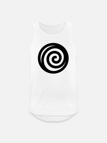 Japanese Spiral - Men's Breathable Tank Top - white