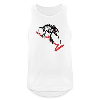 Gecko skeleton - Men's Breathable Tank Top - white - Front - Nick (188cm)