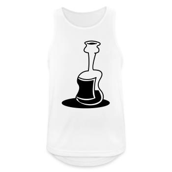 Half Full Bottle - Men's Breathable Tank Top - white - Front - Nick (188cm)