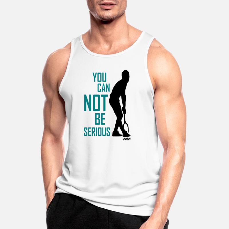 JOHN MC ENROE YOU CANNOT BE SERIOUS Canotta da uomo traspirante