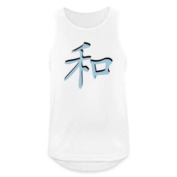 Harmony Kanji 3d - Men's Breathable Tank Top - white - Front - Nick (188cm)