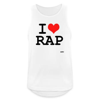 rap - Men's Breathable Tank Top - white - Front - Nick (188cm)