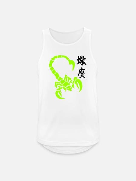 skorpion_kanji_02 - Débardeur respirant Homme - blanc