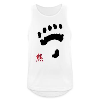 tatze_kuma + Kanji - Men's Breathable Tank Top - white - Front - Nick (188cm)