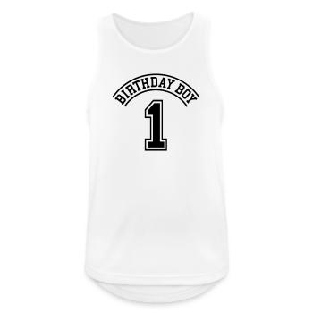 Geburtstagskind 1 Jahr - Männer Tank Top atmungsaktiv - Weiß - Vorne - Nick (188cm)
