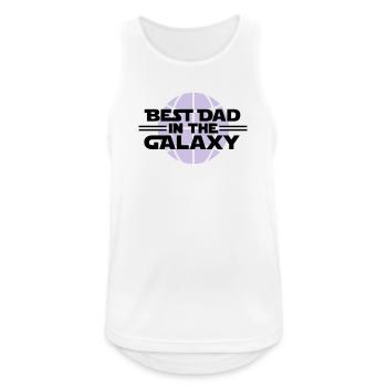 Beste Vati in der Galaxie - Männer Tank Top atmungsaktiv - Weiß - Vorne - Nick (188cm)
