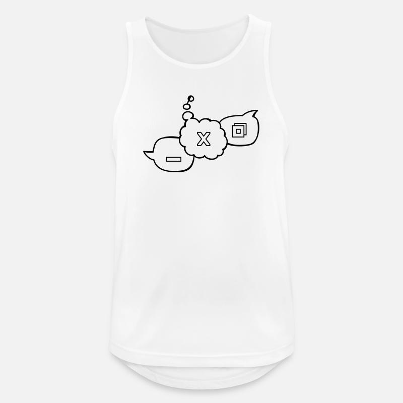 Computer speech bubbles - Men's Breathable Tank Top - white