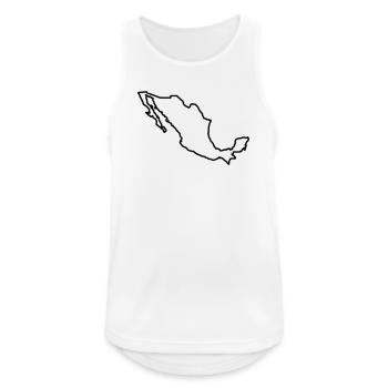 Mexico Outline - Men's Breathable Tank Top - white - Front - Nick (188cm)