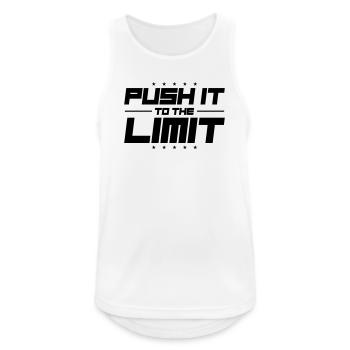 Push It To The Limit - Men's Breathable Tank Top - white - Front - Nick (188cm)