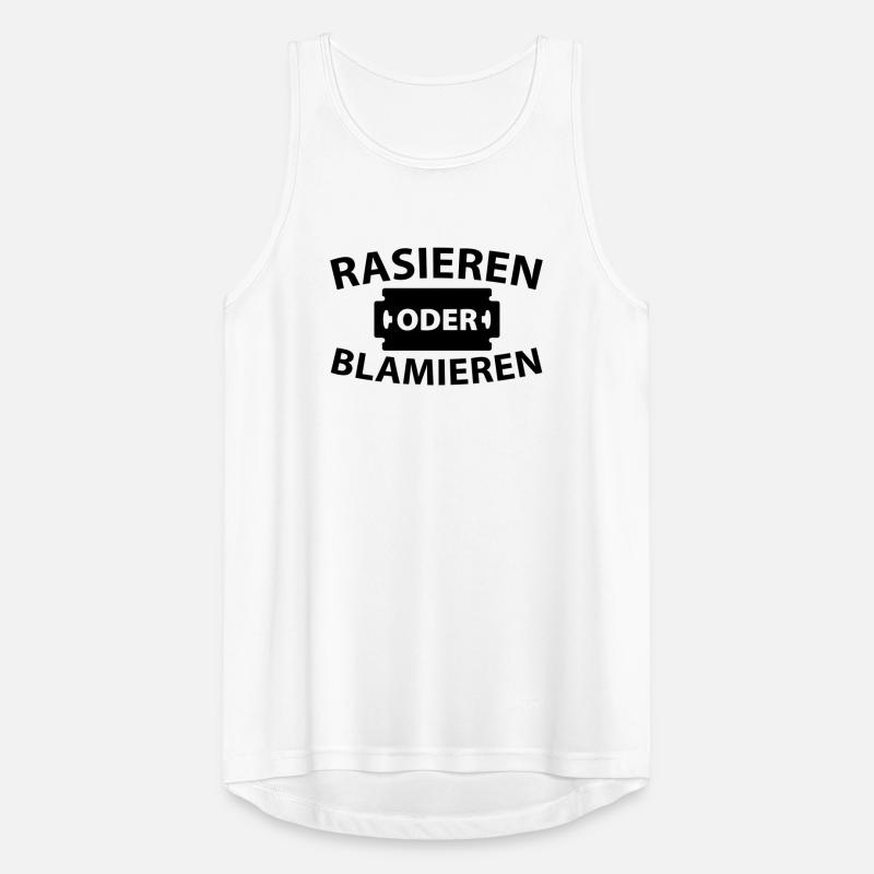 Rasieren oder blamieren Männer Tank Top atmungsaktiv