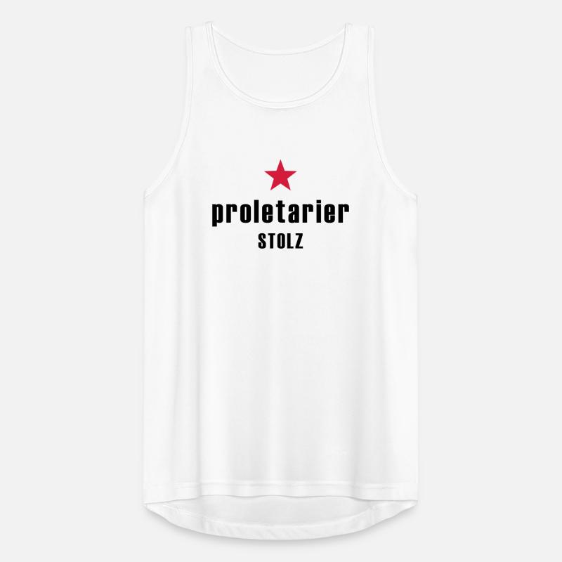 Proletarier Stolz mit rotem Stern Männer Tank Top atmungsaktiv